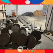 Chân cờ phướn, chân dù đế bê tông bọc thép