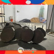 Chân cờ phướn, chân dù đế bê tông bọc thép