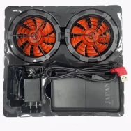 Bộ Pin + Áo Điều Hòa Japan 18V – Pin 50.000mAh An Toàn, 2 Quạt 9 Cánh Gió Mạnh, Làm Mát Bền Bỉ 12–18 Giờ, Sạc Fullbox