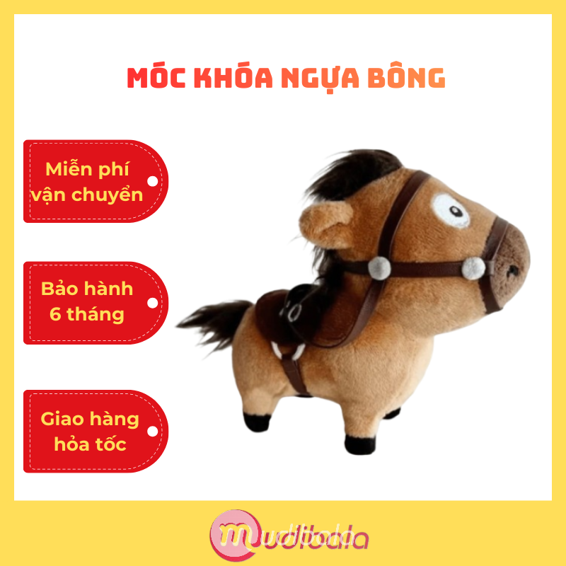 Móc Khóa Ngựa Bông Mã Tiểu Dã Mini – Phụ Kiện Trang Trí Xinh Xắn Do Xưởng ZoZo Gia Công