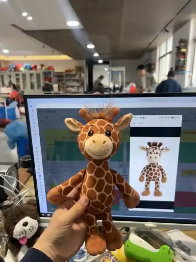 custom animal plush giraffe