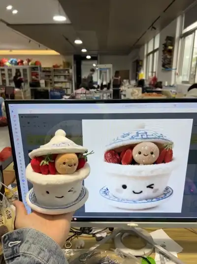 food beverage plush bowl character