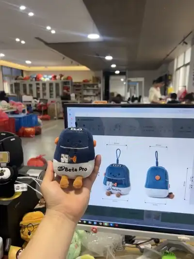 tech brand mascot plush robot
